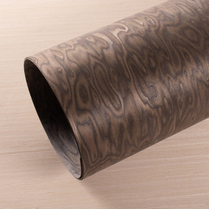 厂家直销 棕色猫眼科技大张宽幅免拼接手工贴面木皮 家具门板翻新