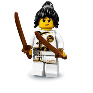 lego乐高71019-2#幻影忍者大电影拼装人仔尼雅双刀训练服绝版正品