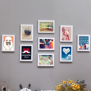 九个九寸照片墙框