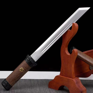 龙泉唐横刀高锰钢一体刀剑户外防身刀具短刀长刀收藏冷兵器未开刃