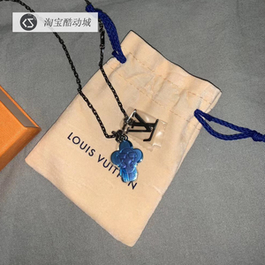 louis vuitton lv 太阳花 vivienne 人偶花 炫彩渐变 项链 m69460