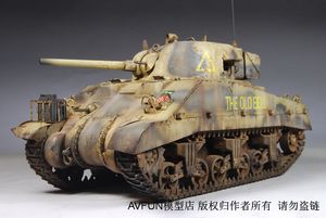 威龙拼装模型 6441 1/35 二战美国M4谢尔曼坦克成品代工迷彩涂装