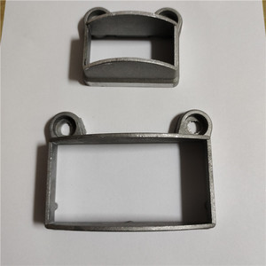 铝艺护栏铝合金阳台栏杆配件30*60/40*80方管固定直座底座免焊接