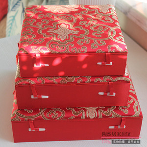 中式瓷盘锦盒盘子盒茶饼玉璧铜镜奖杯字画砚台奖牌礼品盒包装盒