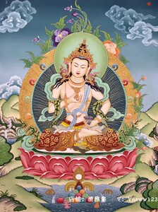 收藏级 金刚萨垛 尼泊尔纯手绘纯手工 西藏唐卡挂画金刚萨埵