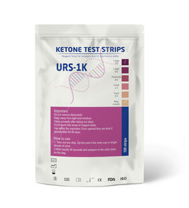跨境电商出口 体脂分析试纸酮体100条袋装ketone test strips1K