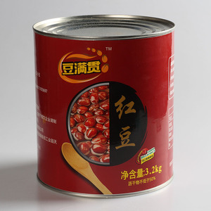 豆满贯红豆罐头 大桶罐装红豆  刨冰沙冰炒酸奶3.2kg奶茶原料