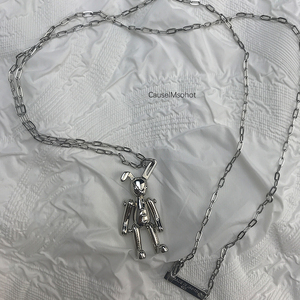 ambush折耳兔子项链个性中性嘻哈日本潮牌男女复古小众设计感原创