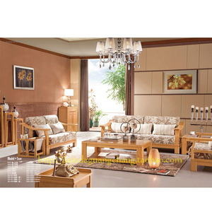 广州裕丰品牌 实木沙发组合 现代中式家具 榉木布艺组合沙发 8331