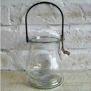 包邮彩色玻璃吊瓶水培花卉容器双耳吊瓶悬挂花瓶透明玻璃插花多色