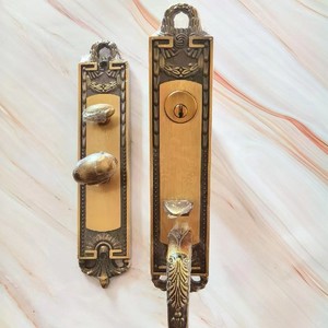 德国贝犀锁【BEIXI】大门锁 双开门锁 黄古铜加厚大牌质量好HL63