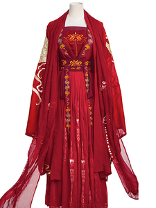 00改改子文宝贝淘宝彼岸花汉服女中国风飘逸仙气古装超仙古风齐胸