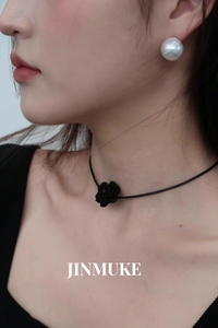 JINMUKE饰品韩国进口首饰花朵气质装饰项链