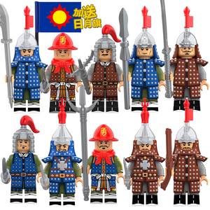 兼容乐高积木人仔拼装科睿kt1091古代明军朝铠甲士兵模型公仔玩具