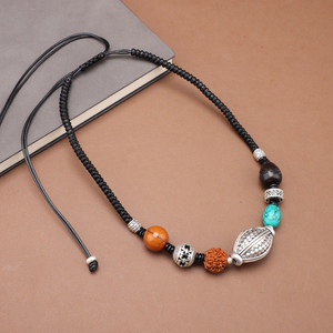 没几件了清货卖藏式风格项链菩提子藏银毛衣链短款大气民族锁骨链