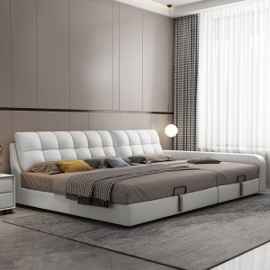 二胎亲子床大床3米超大一家四口三人2x2.2x2.4榻榻米家庭三胎皮床