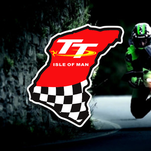 摩托车曼岛tt车贴