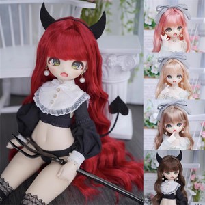 【咔咔星球】BJD.SD.DD4分3分6分娃用假发女款牛奶丝刘海长卷发