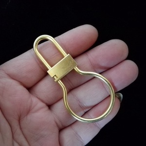 创意个性黄铜钥匙扣手工复古纯铜钥匙扣老式腰挂钥匙圈挂扣环包邮