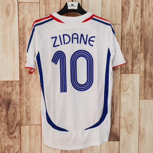 2006年法国队球衣客场白色10号齐达内亨利队服经典收藏纪念版怀旧