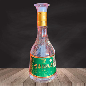 云南特产酒铜锅酒52度酒露酒 糯谷香500ml×6瓶透明盖传统酿造