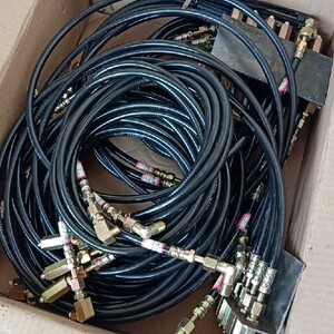 货车 工程机械黄油接出来 油管集中延伸 配接头套装