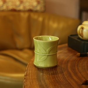 瓯字号丨瓯窑《节节高升》竹节杯温州特色伴手礼茶杯
