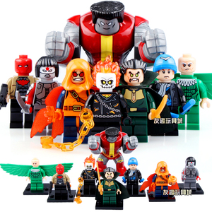 兼容乐高漫威超级英雄积木人仔玩具sy631钢力士恶灵骑士忍者大师
