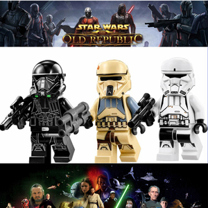 兼容乐高星球大战系列人仔积木玩具pg654帝国坦克兵冲锋队透明白