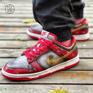 fzbb球鞋定制nike dunk low 超级英雄 钢铁侠 板鞋 男款