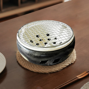 日本进口万古烧陶土炉家用防烫烧烤炉日式复古天然干烧碳烤炉颜值