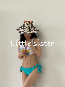 【little sister】小个子低腰背心比基尼分体泳衣温泉（孕妇可穿