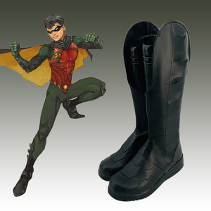 DC 蝙蝠侠N52罗宾迪克格雷森cos鞋定做cosplay鞋来图定制漫展订做