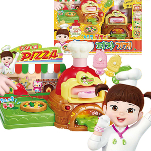 韩国直邮kongsuni小豆子仿真披萨店女孩过家家小玲伶玩具披萨玩具