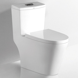 特瓷卫浴虹吸式连体双旋冲座便器,陶瓷,马桶