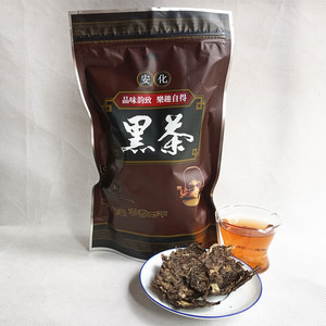 荷香茶荷香金花茯砖茶颗粒200g湖南安化黑茶袋装茶叶便携便泡