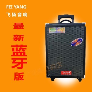 飞扬f8-2t大功率广场舞音响8寸拉杆插卡插u盘锂电池户外广告音箱