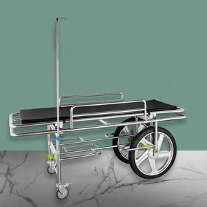 003人付款淘宝医用不锈钢大轮担架车医用推车平车救护