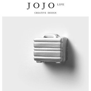 JOJO'S L. PD.Izzie.银色行李箱冰箱贴3D立体树脂磁铁磁贴 | 依丝
