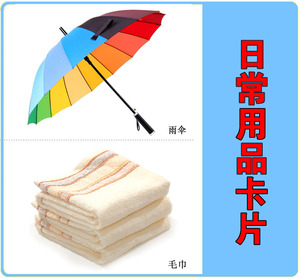 常见物品/日常用品 儿童认知卡片自闭症康复训练卡语言训练学习卡