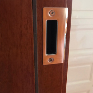 防盗门门框锁槽扣板门锁框铁片卧室房间门锁具配件锁体导向片锁柒