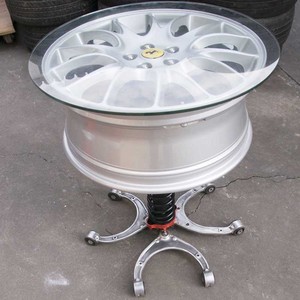 个性定制手工diy轮毂茶几轮胎汽车旧件创意