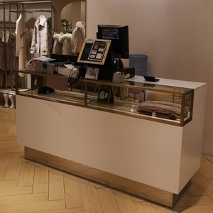 柜台玻璃收银台服装店吧台创意店铺小型简易文具店美容店多功能
