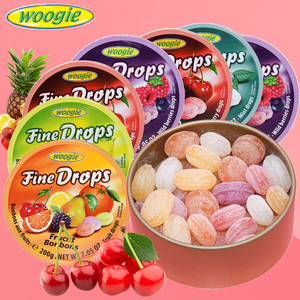 德国进口Woogie糖混合水果糖4盒糖果零食硬糖创意礼盒柠檬薄荷味