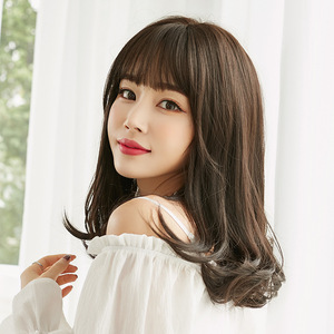 假发女长发中长发梨花头锁骨发大波浪仿真蓬松韩式微卷发全头套式