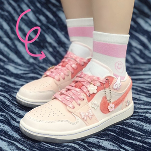 带王之家淘宝包邮aj1倒钩反钩潮流创意鞋带aj鬼脸鞋带联名鞋带空军