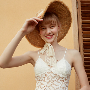 法式三角杯内衣日系小清新背心吊带薄款无钢圈小胸蕾丝白色文胸女