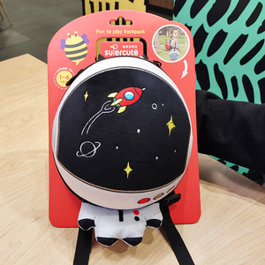 幼儿园防走失潮包儿童轻便双肩背包supercute宝宝书包太空宇航员