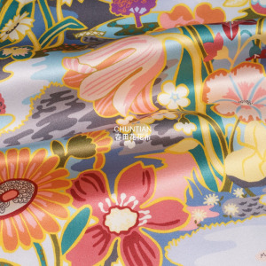 缎面真丝 英国进口liberty sunshine男女儿童服装面料 手作布料