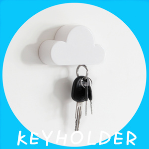 云朵钥匙收纳器创意钥匙吸磁铁强磁吸力门口装饰挂钩挂件钥匙防丢